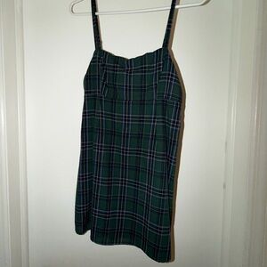 Plaid Green Dress